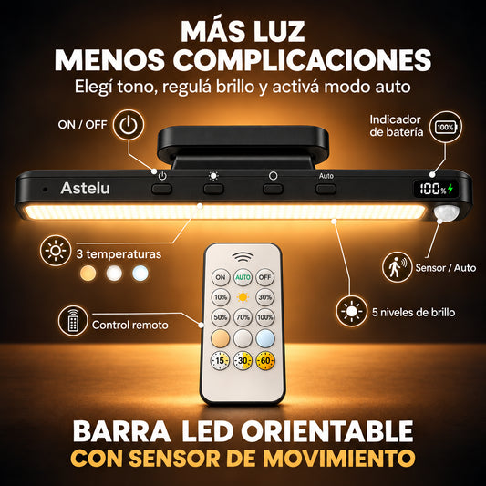 Barra LED Inteligente con Sensor de Movimiento